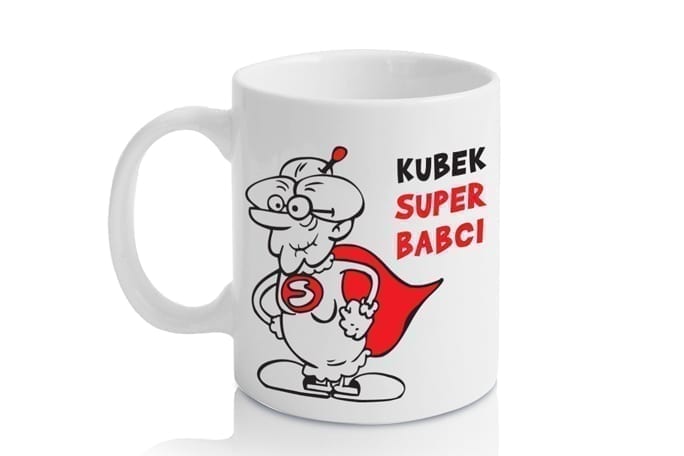 Kubek SERIO – SUPER BABCI Prezent dla babci Szalony.pl - Sklep imprezowy 2