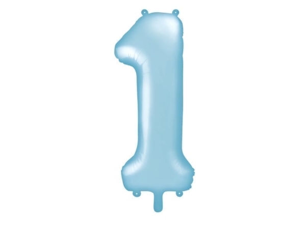 Balon z helem: cyfra 1, niebieska, 86 cm Balony na 18 urodziny Sprawdź naszą ofertę. Sklep imprezowy Szalony.pl. 2