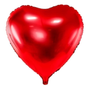 Balon z helem: Serce XXL, czerwone, 61 cm Szalony.pl