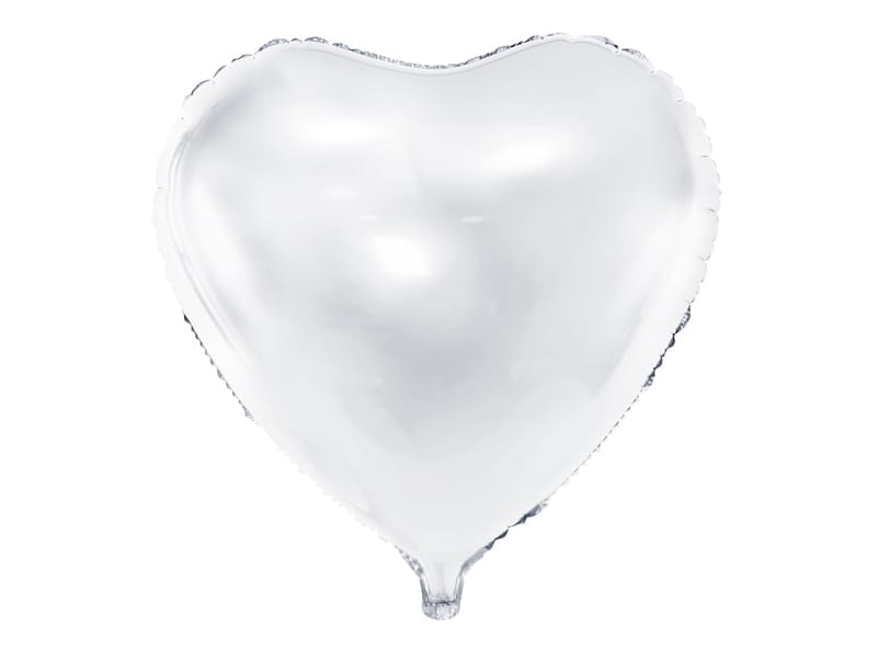 Balon bez helu: Serce, białe, 61 cm Balony bez helu Szalony.pl - Sklep imprezowy 3
