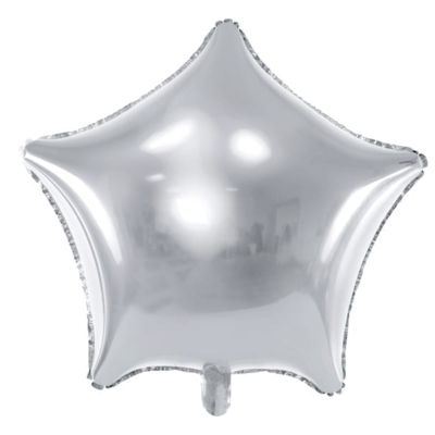 Balon bez helu: Gwiazdka, 48cm, srebrny Balon Gwiazdka Szalony.pl - Sklep imprezowy