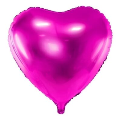 Balon z helem: Serce, różowe ciemne, 18″ Balony na dzień Babci i Dziadka Szalony.pl - Sklep imprezowy