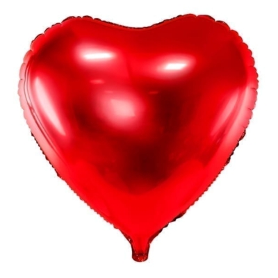 Balon z helem: Serce, czerwone, 18″ Balony na dzień Babci i Dziadka Szalony.pl - Sklep imprezowy