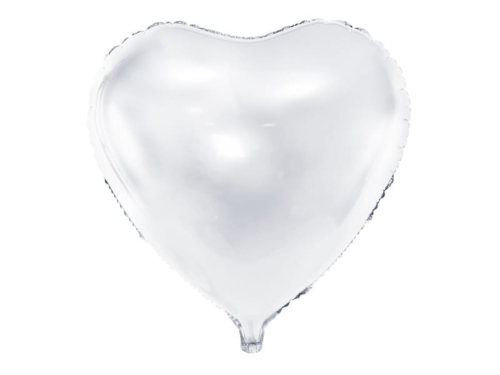 Balon z helem: Serce, białe, 18″ Balony na dzień Babci i Dziadka Szalony.pl - Sklep imprezowy