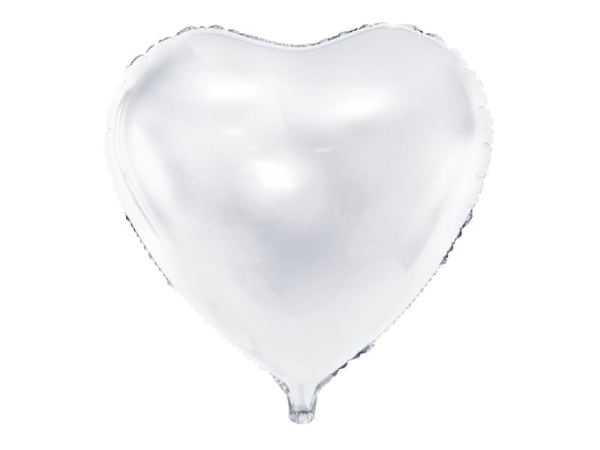 Balon bez helu: Serce, białe, 18″ Balon Serce Sprawdź naszą ofertę. Sklep imprezowy Szalony.pl. 2