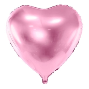 Balon z helem: Serce, różowe jasne, 18″ Szalony.pl