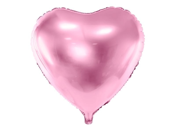 Balon z helem: Serce, różowe jasne, 18″ Balony dla Zakochanych Sprawdź naszą ofertę. Sklep imprezowy Szalony.pl. 2