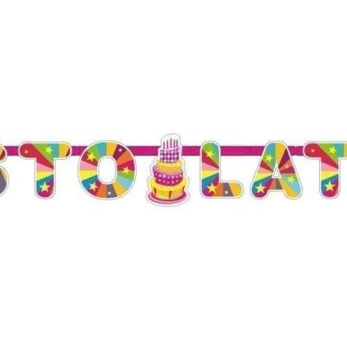 Baner "Sto Lat - tort",115 cm