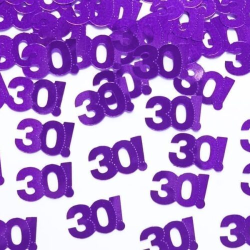 Konfetti "30 lat", 15g, różowe