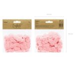 Konfetti "papierowe kółka", 15g, różowe jasne