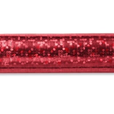 Serpentyna – czerwona, holograficzna, 380 cm Dekoracje imprezowe Szalony.pl - Sklep imprezowy