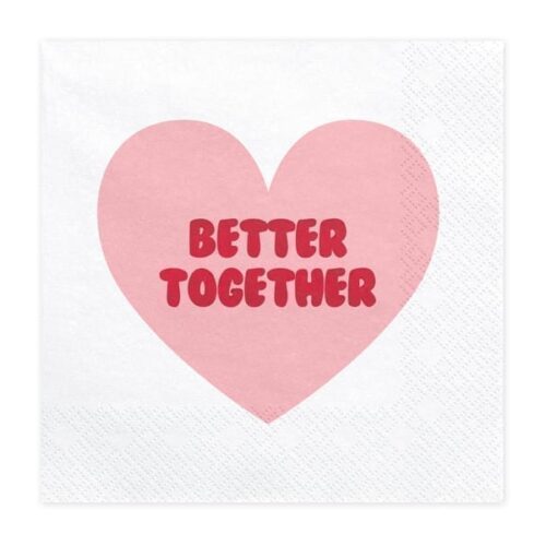 Serwetki - "Better together", 33x33cm, 20szt.