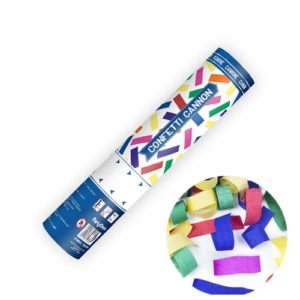 Tuba konfetti – papierowe, kolorowe paski, 20 cm Szalony.pl 4