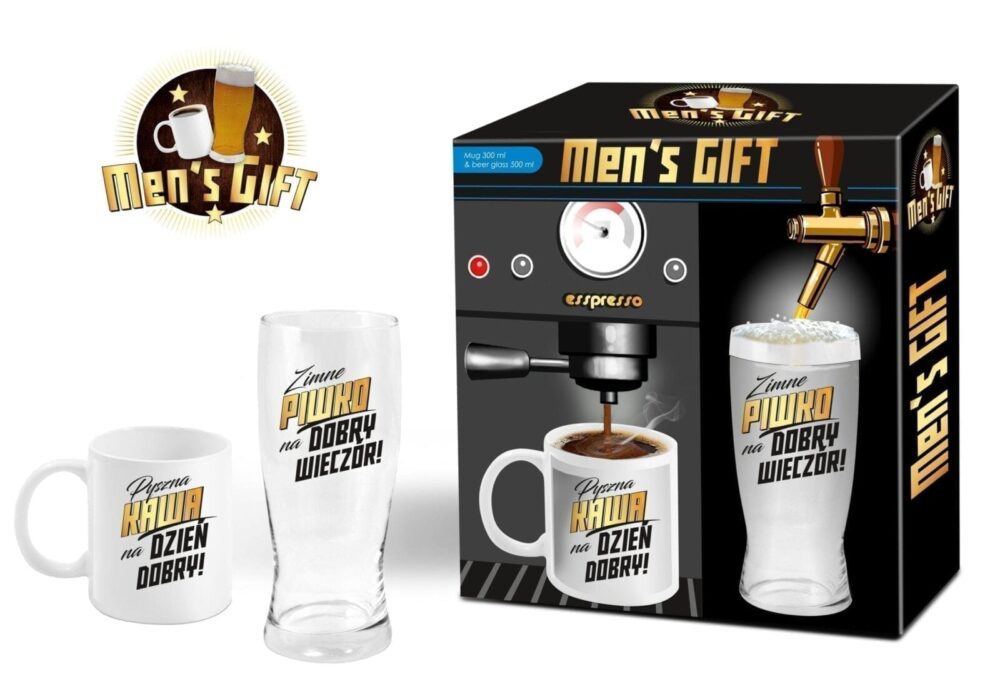 Men's gift - kubek i szklanka do piwa