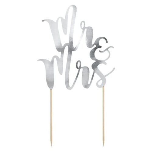Topper na tort Mr&Mrs 25,5cm