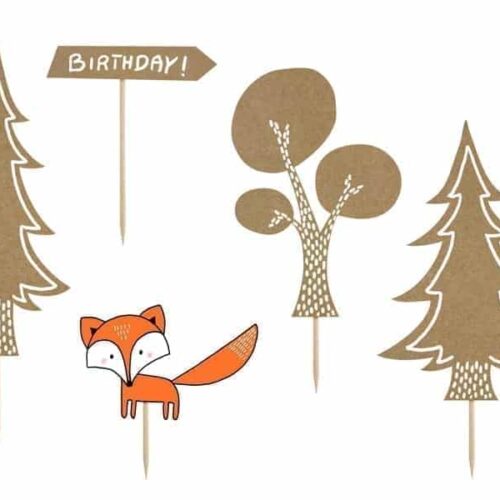 Topper na tort - Woodland