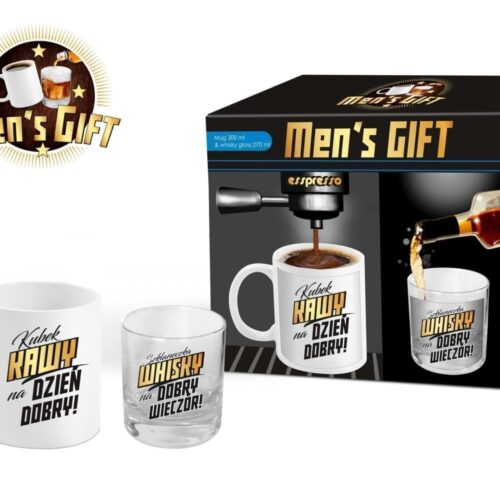 Men's gift - kubek i szklanka do whisky