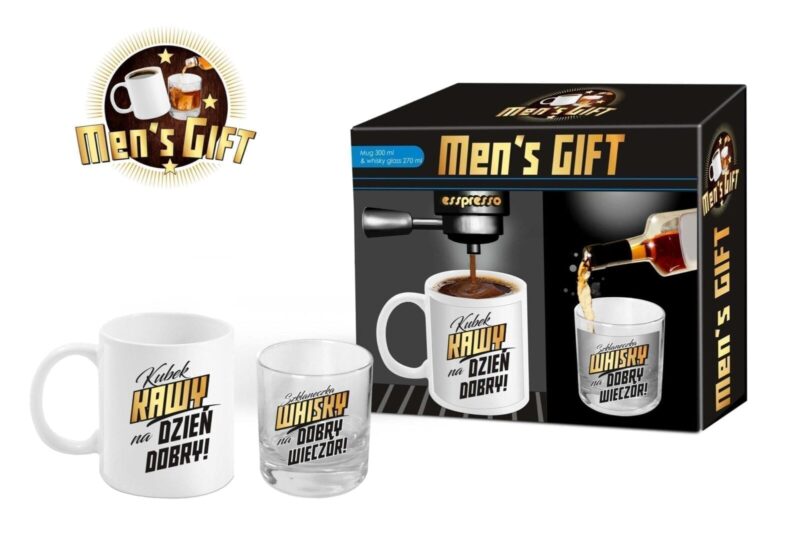 Men's gift - kubek i szklanka do whisky