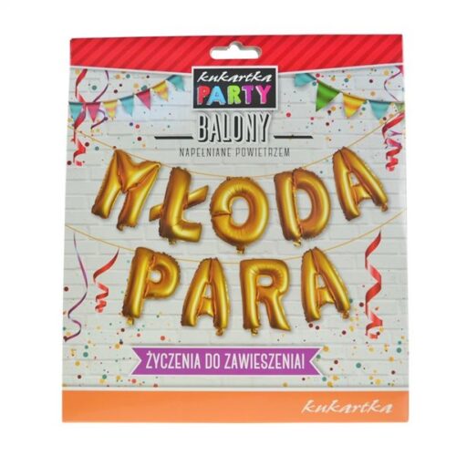 Balony litery na powietrze: Młoda para, 41 cm