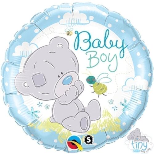 Balon foliowy - Baby Boy, miś, koło, 18"