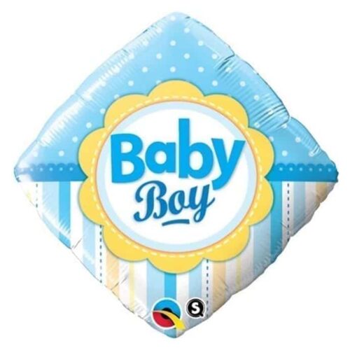Balon bez helu: Baby Boy, poduszka, 18"
