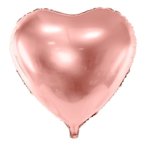 Balon z helem: Serce XXL, złoty-róż, 61 cm Szalony.pl