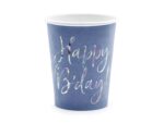 Kubeczki papierowe - Happy B'day - 220 ml, 6 szt.