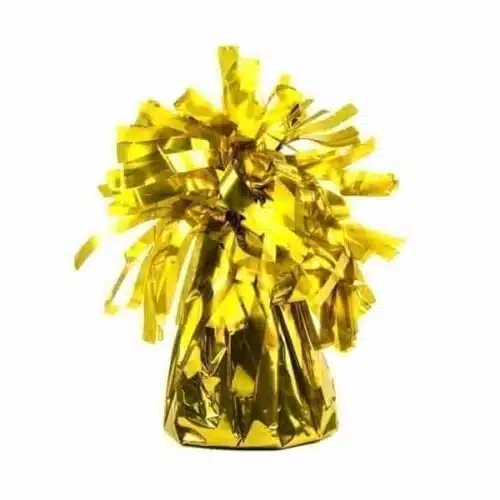 Ciężarek do balonów - foliowy, złoty