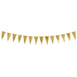 Girlanda flagietki, złoty, 2,15m