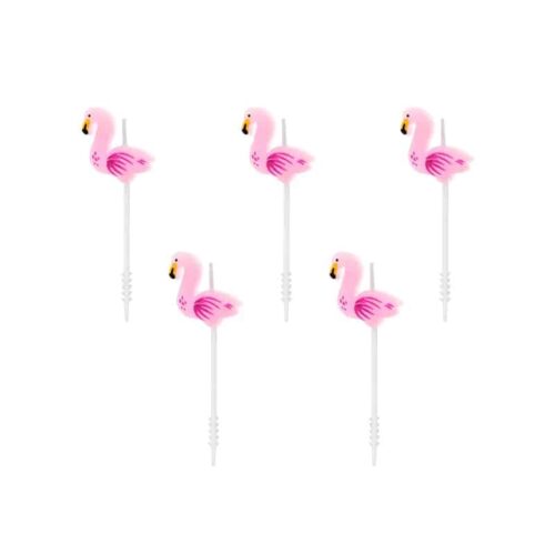 Świeczki urodzinowe - Flamingi, 3cm