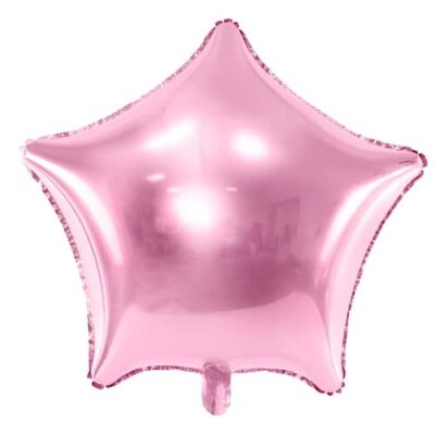 Balon bez helu: Gwiazdka, jasny róż, 19″ Balon Gwiazdka Szalony.pl - Sklep imprezowy