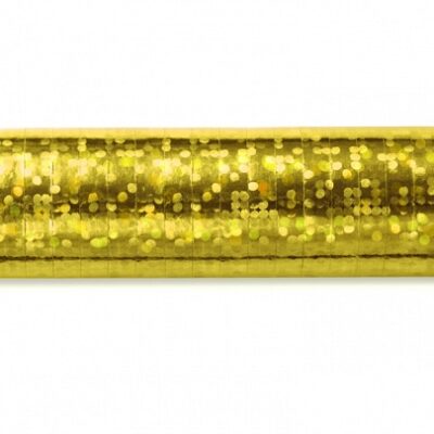 Serpentyna – złota, holograficzna, 380 cm Dekoracje imprezowe Szalony.pl - Sklep imprezowy