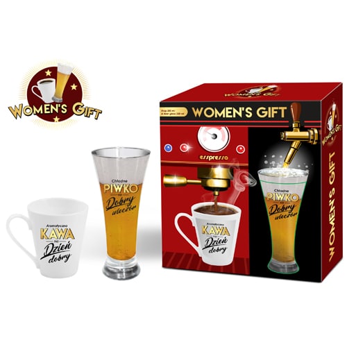 Women's gift - Kubek i szklanka do piwa