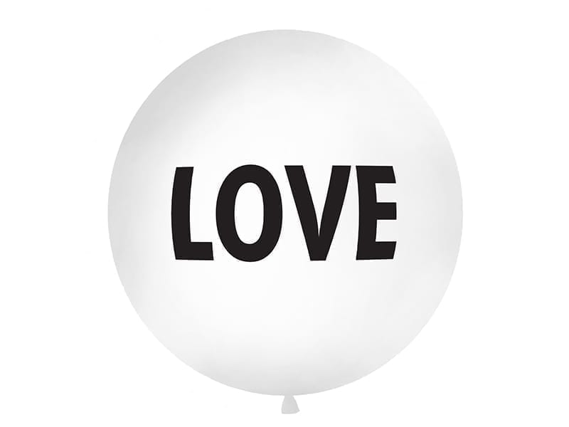 Balon gumowy JUMBO XXL – LOVE, 1 metr Balony bez helu Sprawdź naszą ofertę. Sklep imprezowy Szalony.pl. 2