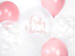 Balon bez helu: Baby Shower, Crystal Clear - dziewczynka, 30cm. Szalony.pl - Sklep imprezowy.