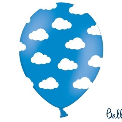 Balon bez helu: Chmurki, Pastel Corn. Blue, 30cm Balony bez helu Szalony.pl - Sklep imprezowy