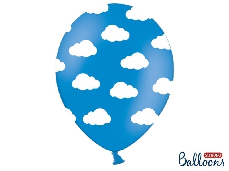 Balon bez helu: Chmurki, Pastel Corn. Blue, 30cm Balony bez helu Szalony.pl - Sklep imprezowy