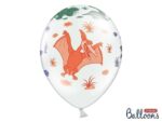 Balon bez helu: Dinozaury, Pastel Pure White, 30cm