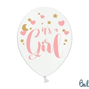 Balon bez helu: It’s a Girl, P. Pure White, 30cm Balony bez helu Sprawdź naszą ofertę. Sklep imprezowy Szalony.pl.