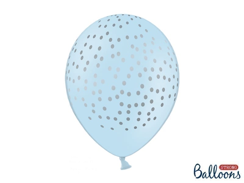 Balon bez helu: Kropki, Pastel Baby Blue, 30cm Balony bez helu Sprawdź naszą ofertę. Sklep imprezowy Szalony.pl. 4