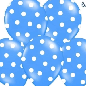 Balon bez helu: Kropki, Pastel Corn. Blue, 30cm Balony bez helu Sprawdź naszą ofertę. Sklep imprezowy Szalony.pl. 6