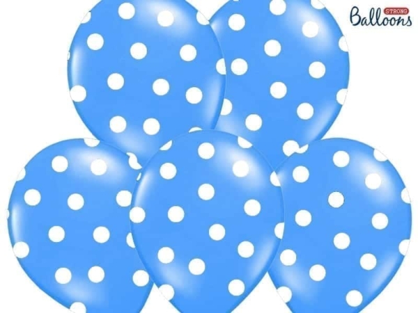 Balon bez helu: Kropki, Pastel Corn. Blue, 30cm Balony bez helu Sprawdź naszą ofertę. Sklep imprezowy Szalony.pl. 3