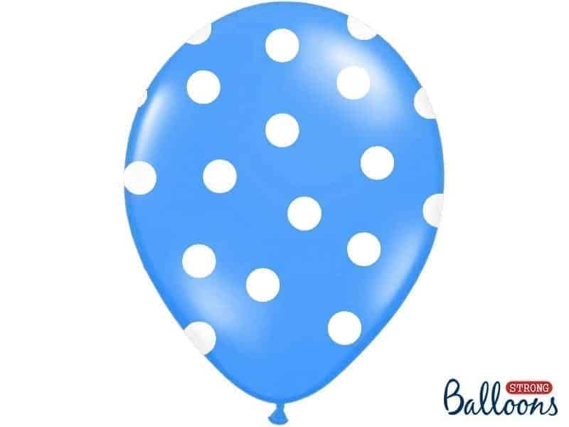 Balon bez helu: Kropki, Pastel Corn. Blue, 30cm Balony bez helu Sprawdź naszą ofertę. Sklep imprezowy Szalony.pl. 4