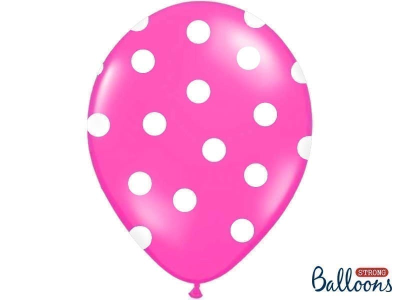 Balon bez helu: Kropki, Pastel Hot Pink, 30cm Balony bez helu Sprawdź naszą ofertę. Sklep imprezowy Szalony.pl. 4