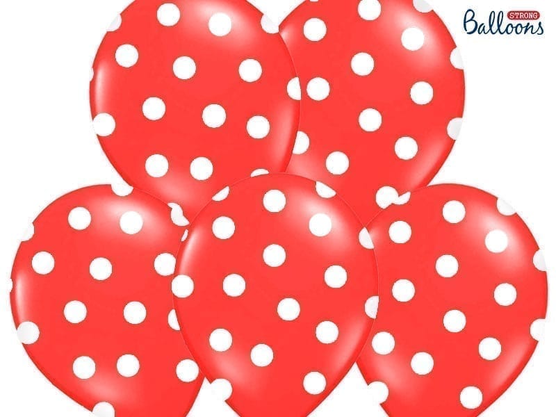 Balon bez helu: Kropki, Pastel Poppy Red, 30cm Balony bez helu Sprawdź naszą ofertę. Sklep imprezowy Szalony.pl. 5