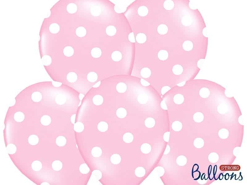 Balon bez helu: Kropki, Pastel Baby Pink, 30cm Balony bez helu Sprawdź naszą ofertę. Sklep imprezowy Szalony.pl. 5
