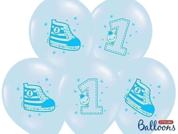 Balon bez helu: Trampek – Number 1, P. Blue, 30cm Balony bez helu Sprawdź naszą ofertę. Sklep imprezowy Szalony.pl. 3