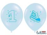 Balon bez helu: Trampek - Number 1, P. Blue, 30cm