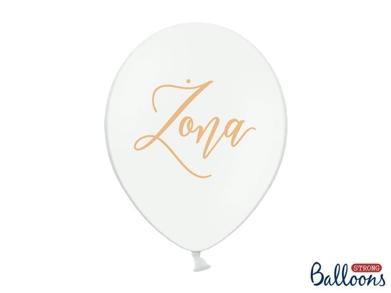 Balon bez helu: Żona, Pastel Pure White, 30cm Balony bez helu Sprawdź naszą ofertę. Sklep imprezowy Szalony.pl. 4