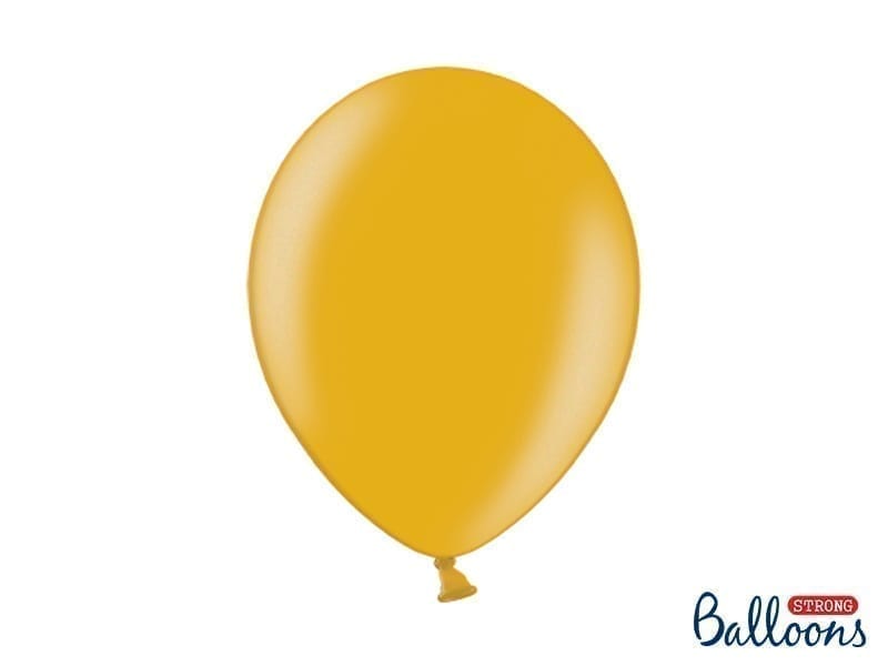 Balon bez helu: Metallic Gold, 30cm Balony bez helu Szalony.pl - Sklep imprezowy